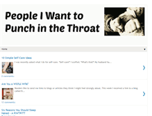 Tablet Screenshot of peopleiwanttopunchinthethroat.com